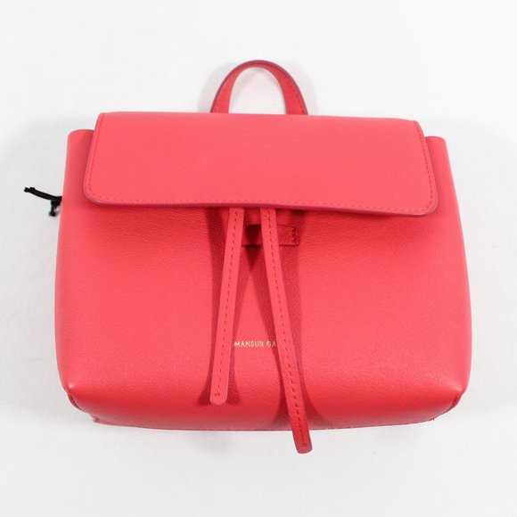 Mansur Gavriel Mini Soft Lady Leather Bag - Strawberry Red - Picture 5 of 13